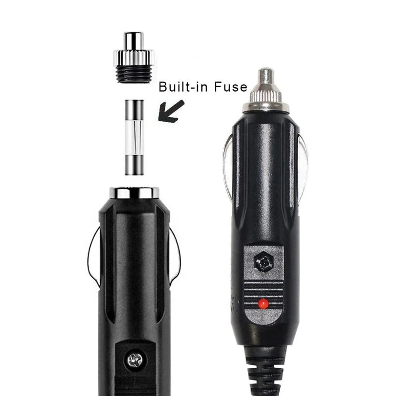 12V 10A Car Cigarette Lighter Socket Extension Cord Cable 2M/5M Male Plug to Female Socket Extension Cable Car Interior