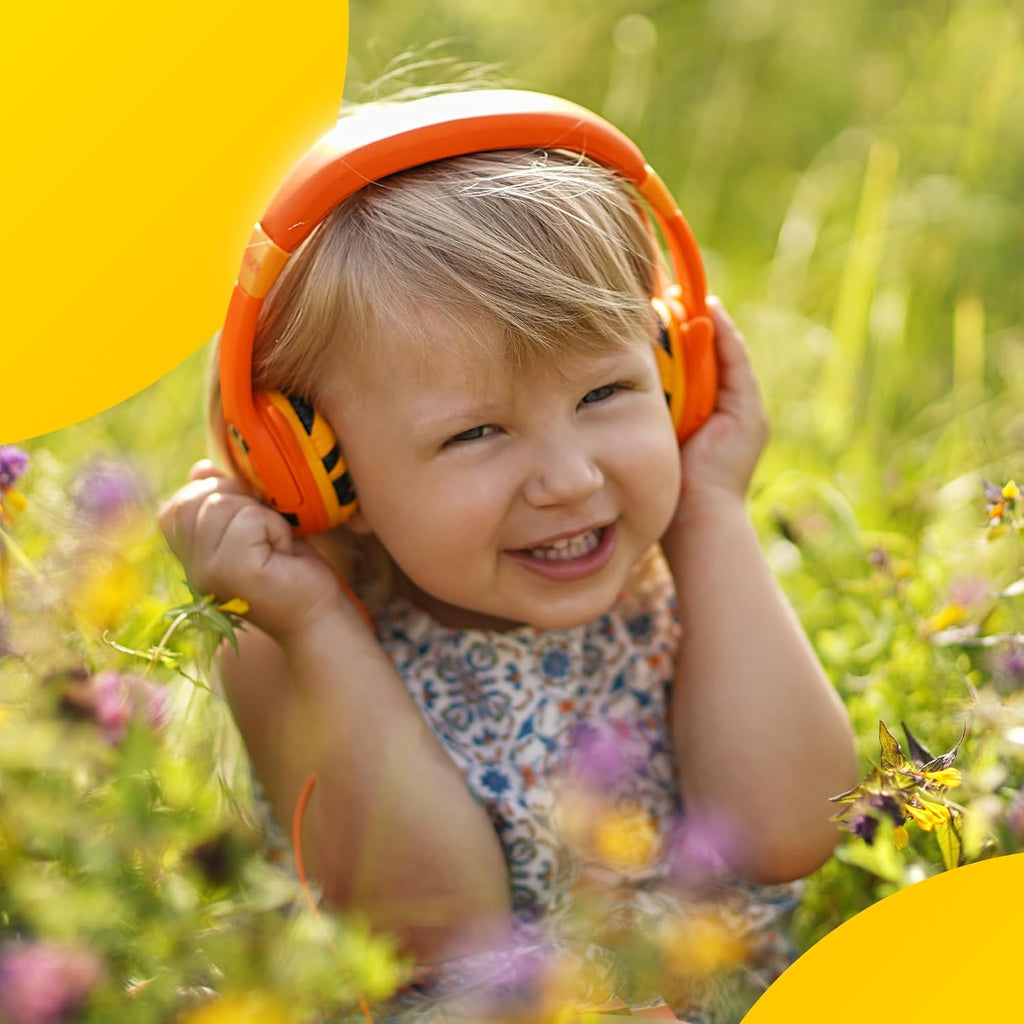 Wired Toddler Headphones for 1-7 Years Old — 85Db Volume Limited Baby Headphones for Plane and Car Travel — Children Headset for Airplane, Ipad and Tablet, Kids Headphone with Cord for Children
