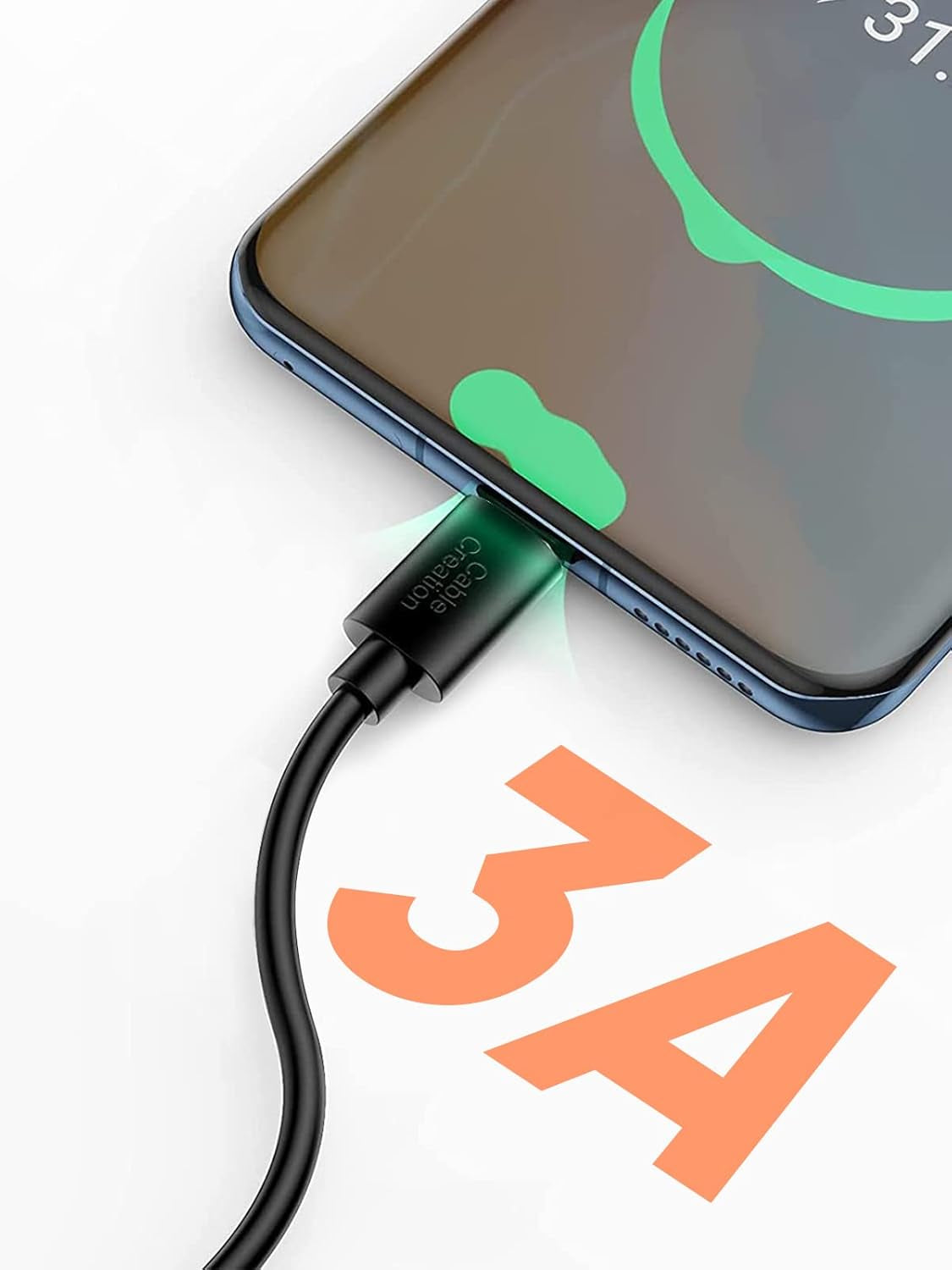 Short USB C 6 Inch, USB a to USB C Fast Charging Type C Data Cord for Power Bank, Galaxy S23, Ipad Pro Ipad Mini, Ipad Pro,Iphone 15/16,Android Auto/Cellphone,Ps5 Controller