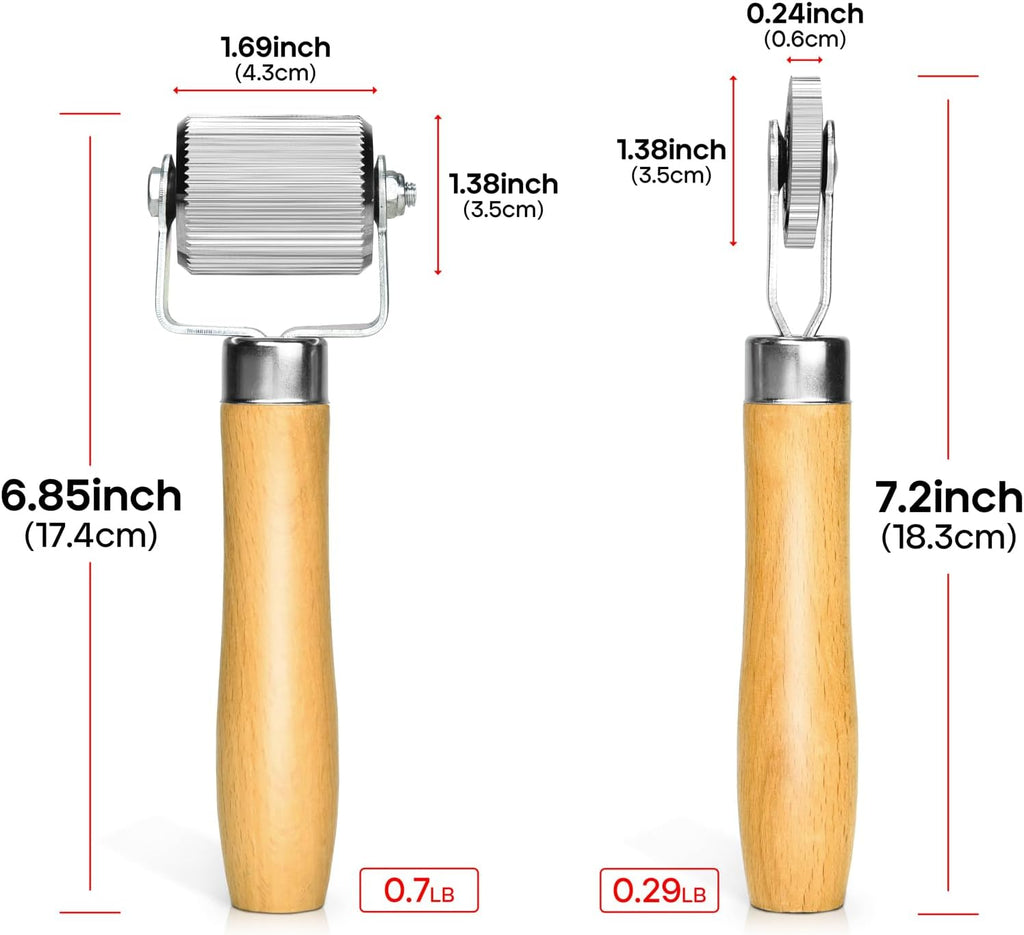 Car Sound Deadening Roller, 0.7Lb Extremely Smooth Sound Insulation Roller Metal, Noise Deadening Sound Deading Tool (2 PCS - 1.69 Inch/0.24 Inch)